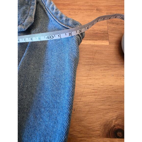 Vintage Tickets Denim Vest Girls 11/12 USA Made Floral Embroidery 90s Y2K - Picture 5 of 9